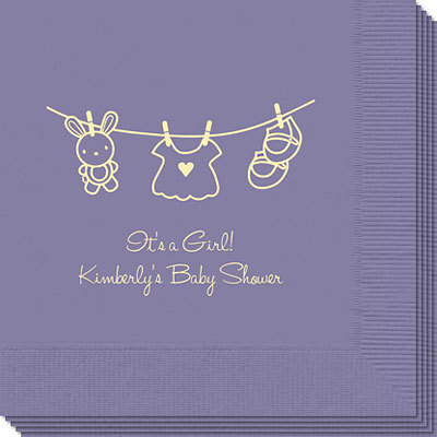 Toy Rabbit Clothesline Napkins